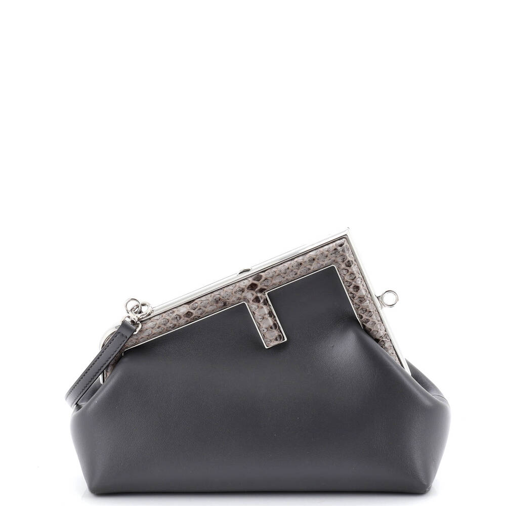 Fendi First Bag Leather With Python #233422F20B - image 1